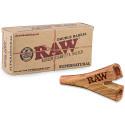 Pipa de madera Double Barrel Super natural RAW RAW PIPAS
