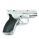 Mechero Soplete Pistola Glock 18 Plata