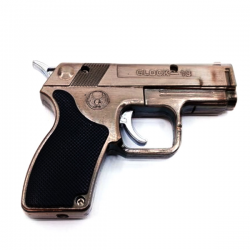 Mechero Soplete Pistola Glock 18 Bronce CLIPPER MECHEROS/ENCENDEDORES CLASSIC