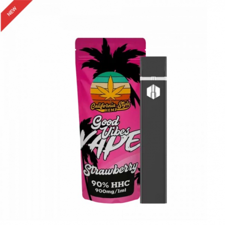 Vaper desechable HHC Strawberry 1ml California Style Iguana CBD Vapeador desechable